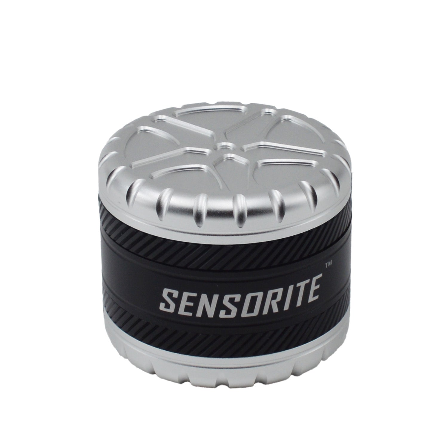 SENSORITE 4-Part Special Norch Wheel Shape Design Premium Aluminum Grinder with 6-Blade Tooth - Sensorite